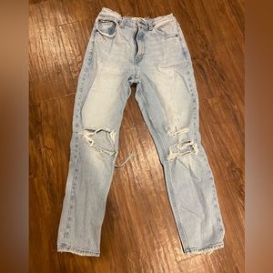 Abercrombie the mom high rise curve love jean